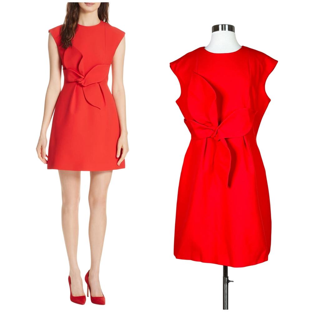 Ted Baker | Polly Bow Waist Cap Sleeve Red Designer Mini Dress TB 4 US 10